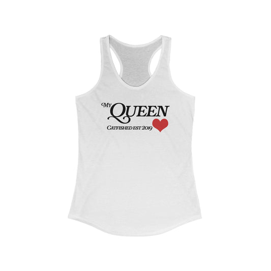 My Queen Racerback Tank Top: Perfect Gift for Birthdays, Anniversaries, Queen Lovers, and Casual Wear, Feminine Fashion, Workout Gear
